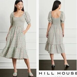 Hill House Louisa Nap Dress - Green Vine